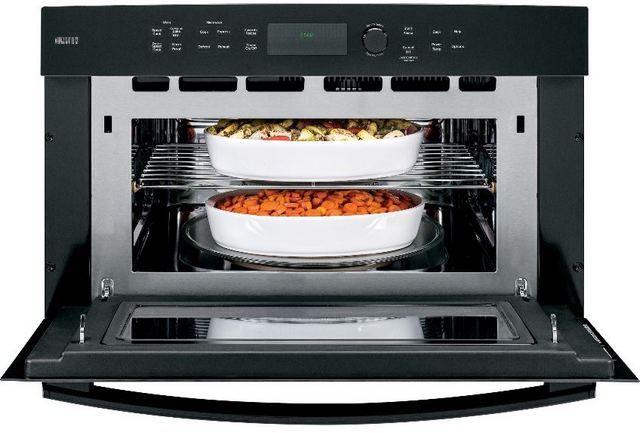 GE Profile™ Series Advantium® 30" Electric Single Oven Built In-Black-2