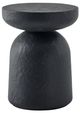 Uttermost® Hurlee Black Slate Concrete Indoor-Outdoor Accent Table-0