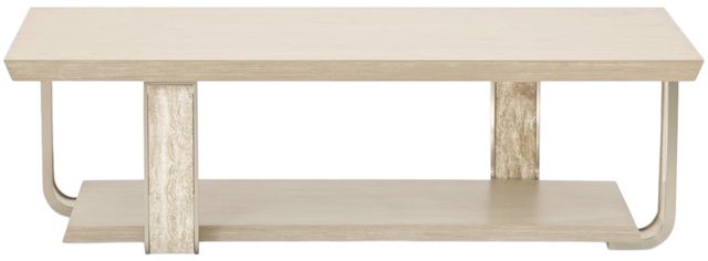 Michael Amini® Lotus Bay Sand Rectangular Cocktail Table-1