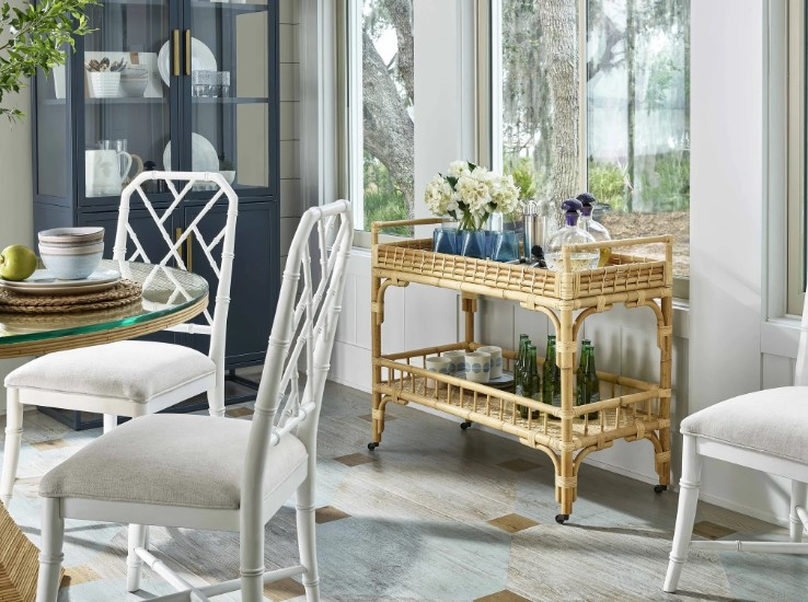 Universal Explore Home 5 O’Clock Natural Bar Cart - Thumbnail 3