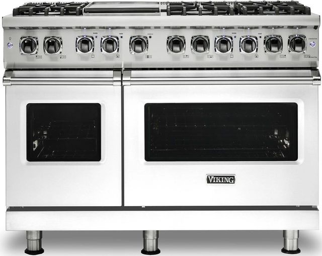 Viking® Professional 5 Series 48" White Pro Style Dual Fuel Liquid Propane Range-0