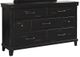 Bernards Spruce Creek 3-Piece Black Queen Panel Bed Set-2