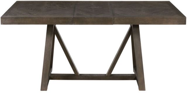 Intercon Hearst Reclaimed Chevron Trestle Table-2