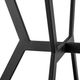 Armen Living Naomi Glass Top Bar Table with Black Metal Base -4