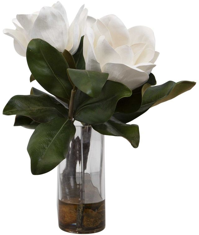 Uttermost® Middleton White Magnolia Flower Centerpiece-3