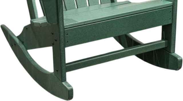 Signature Design by Ashley® Sundown Treasure Green Wood Outdoor Rocking Chair-3