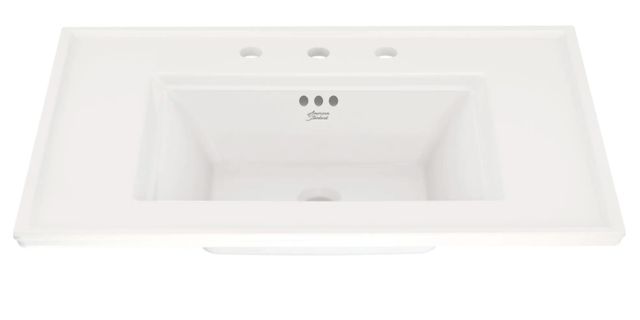 American Standard Town Square® S White Vanity Top with 8" Widespread-1