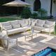 Classic Home Aria 4-Piece Gray Fabric Outdoor Sectional-1