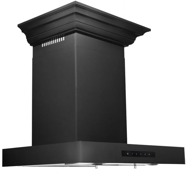 ZLINE 30" Black Stainless Steel Wall Mounted Range Hood-1