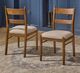 Flexsteel® Azalea 2-Piece Oatmeal/Walnut Upholstered Dining Side Chair Set-1