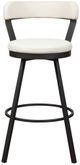 Mazin Furniture Appert White Swivel Pub Height Chair-1