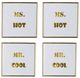 A & B Home 4-Piece Gold/White Mr. and Ms. Wall Art Set-0