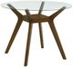 Coaster® Paxton Glass Top Counter Dining Table with Brown Base-0