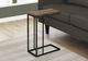 Monarch Specialties Inc. Brown Reclaimed Wood C Table with Black Metal Base-2