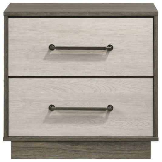 Coaster® Fenwick Almond/Gray Oak Nightstand-1