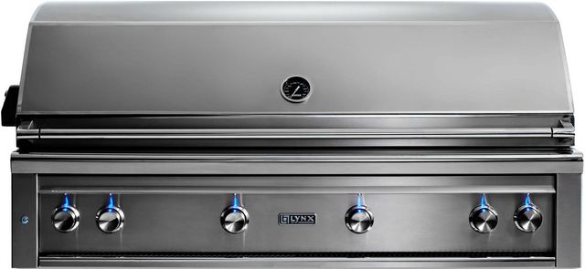 LYNX® Professional 4-Burner Stainless Steel Built-In Liquid Propane Grill with Rotisserie-0