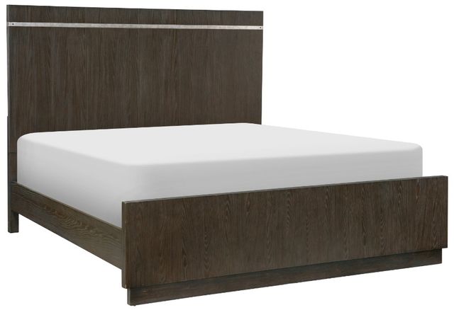 Homelegance® Bellamy Dark Brown Queen Panel Bed-0