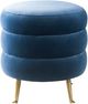 TOV Furniture Ladder Blue Velvet Ottoman-0