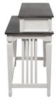Liberty Furniture Allyson Park Wire Brushed White 4 Piece Console Bar Table Set-4