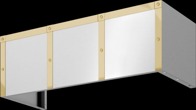 Zephyr Forte 36" x 12" Polished Gold Duct Cover Banding Kit-0
