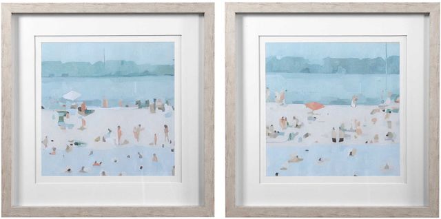 Uttermost® Emma Scarvey 2-Piece Sea Glass Sandbar Framed Prints Set-0