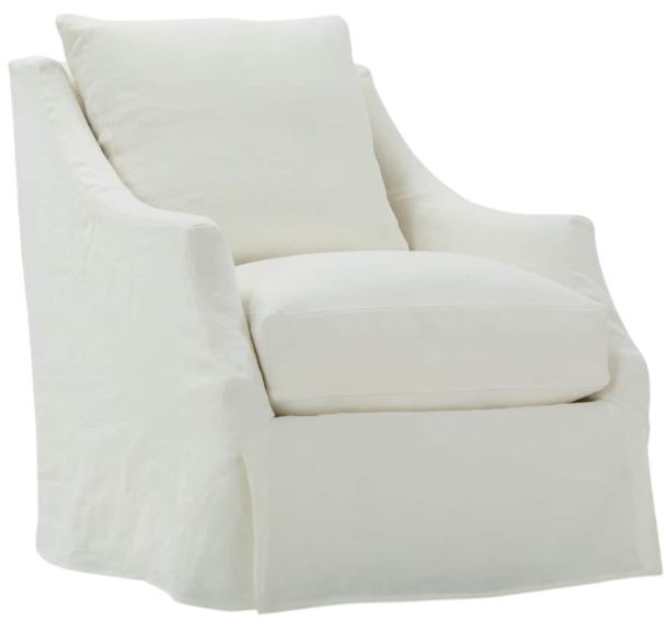 Rowe® Customizable Kara Slipcovered Swivel Glider Chair-0