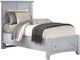 Vaughan-Bassett Bonanza Gray Twin Mansion Panel Storage Bed-0