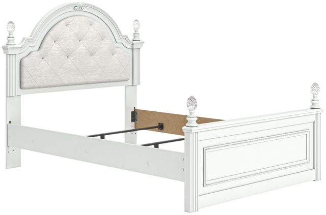 Signature Design by Ashley® Maylilly White Youth Full Upholstered Panel Bed-0