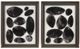 Olliix by Madison Park Skipping Stones 2 Pieces Black Geo UV Printed Shadowbox Wall Art Set-0