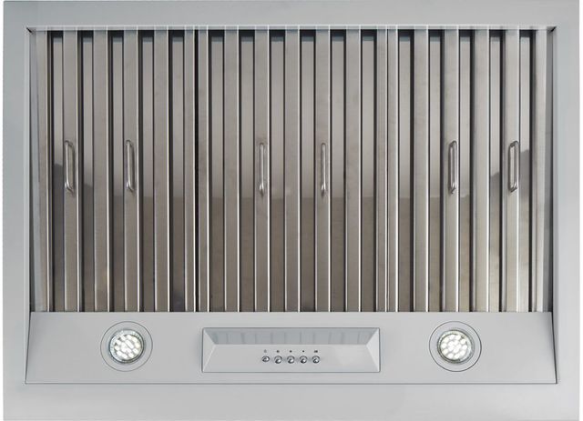 Unique® Appliances Classic Retro 30" Marshmallow White Wall Mounted Range Hood-3