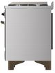 Ilve® Majestic III 40" Stainless Steel Pro Style Dual Fuel Natural Gas Range with Triple Glass Door and Burnished Trim-4