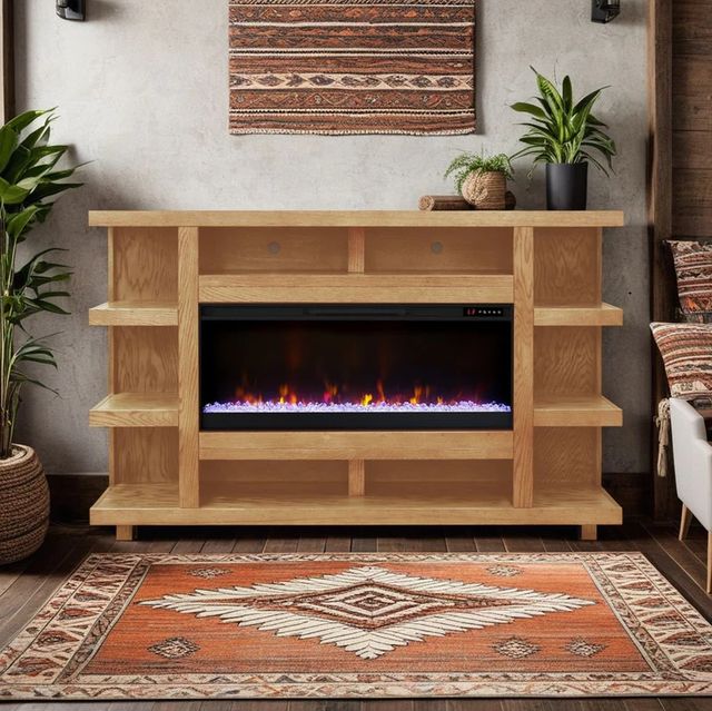 Legends Home Laurel Canyon Natural 72" Fireplace Mantel-1