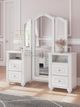 Princess White Vanity Cabinet-0