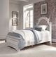 Liberty Furniture Magnolia Manor Antique White/Gray Twin Upholstered Youth Panel Bed-1