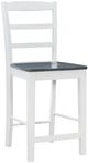John Thomas Furniture® Dining Essentials Madrid Heather Gray/White Counter Stool-0