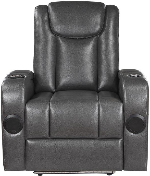 Mazin Furniture Turbo II Brownish-Grey Power Reclining Chair-1