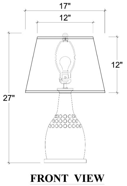 Bramble Customizable Cholet Bollet Table Lamp-1