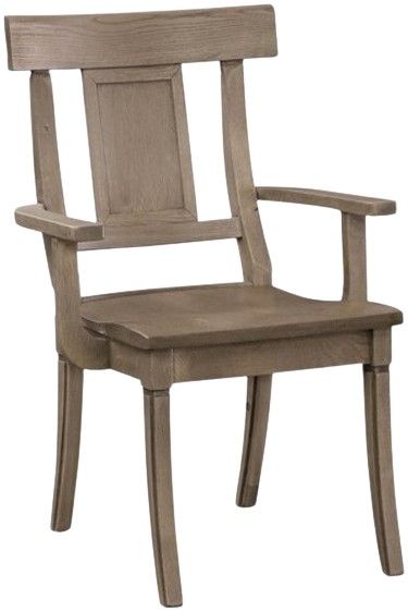 Bassett® Furniture Customizable BenchMade Baxter Oak Dining Arm Chair-0