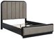 Signature Design by Ashley® Rowanbeck Black/Gray Queen Upholstered Panel Bed-3