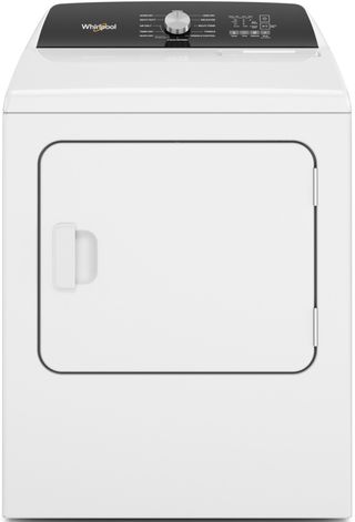 Whirlpool® 7.0 Cu. Ft. White Front Load Electric Moisture Sensing Dryer with Steam