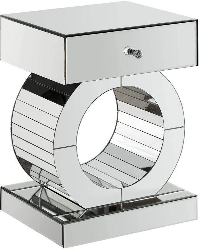 Meridian Furniture Jocelyn Mirrored End Table-0