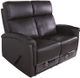GoBerce® Brown Reclining Loveseat-1