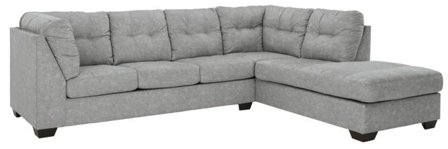 Benchcraft® Falkirk 2-Piece Steel Right-Arm Facing Sofa Sectional and Chaise-0