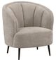 Coaster® Ellorie Beige Upholstered Channel Back Curved Chair-1
