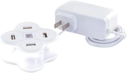 White 4.2 Amp USB Charger-0