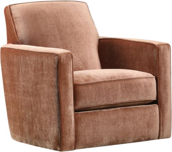 Fusion Furniture Maclean Taupe Opal Henna Swivel Glider Chair-0