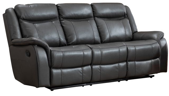 Mazin Furniture Paxton Grey Reclining Sofa-0
