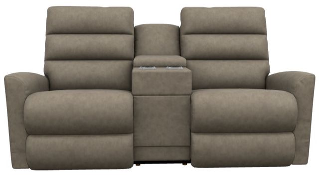 La-Z-Boy® Liam Mushroom Power Wall Reclining Loveseat with Console, Headrest, and Lumbar-1