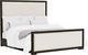 Riverside Furniture Lydia Dark Cabernet Queen Upholstered Panel Bed-0