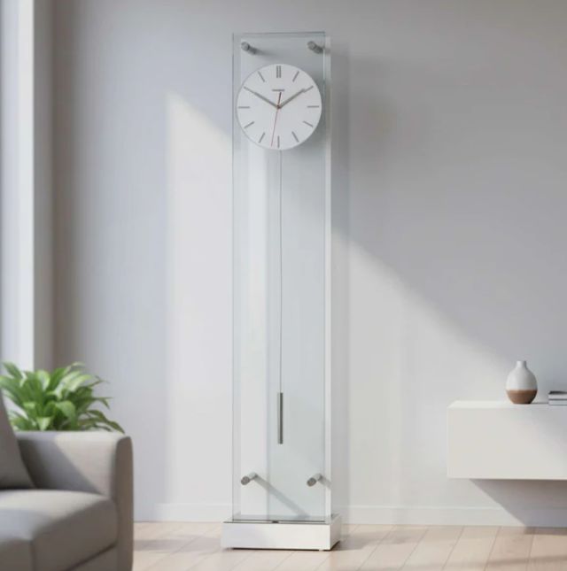 Howard Miller® Echo IV Glossy White Grandfather Clock-1